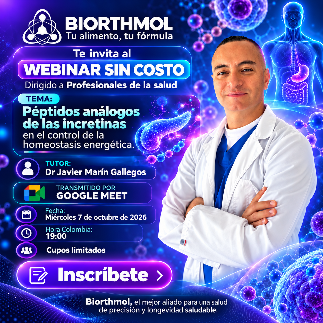 Péptidos análogos de las incretinas en el control de la homeostasis energética